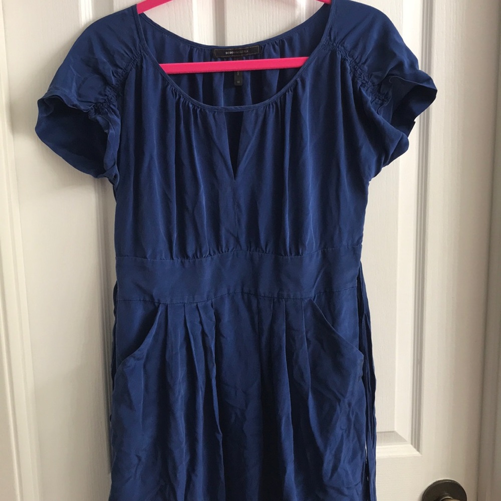 BCBG MAX AZRIA navy blue business dress